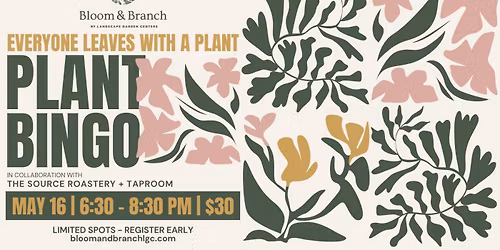 Plant Bingo hosted by Bloom & Branch