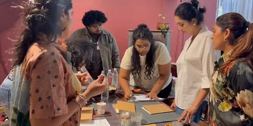 Leather journal making workshop