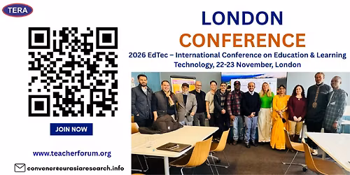 2026 EdTec \u2013 International Conference on Education & Learning Technology, 22-23 November, London