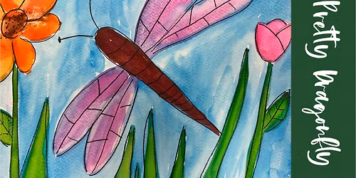 Beyond The Spectrum Art Program - Pretty Dragonfly Watercolor