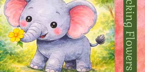 Cosmic Creators Youth Art Discovery Program (Ages 5-14) - Picking Flowers Acrylic