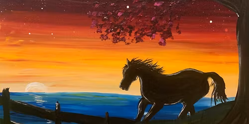 Young Masters Youth Art Club One-Day Class: Wild Horse at Sunset Acrylic