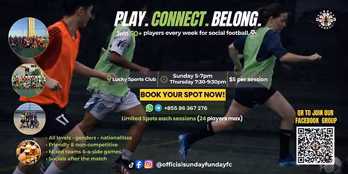 Sunday Social Football - Mixed Team & Beginner Friendly