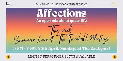 Affections - A Queer Open Mic