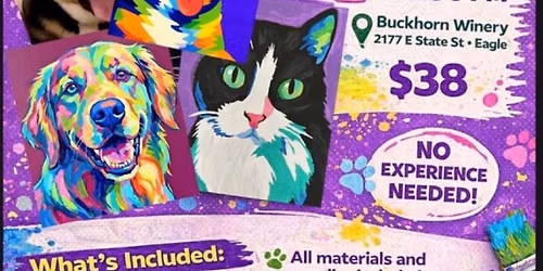 Paint Your Pet Pop Art Style Paint Party!