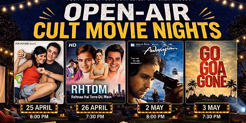 Open-Air Cult Movies Night- PURE NOSTALGIA