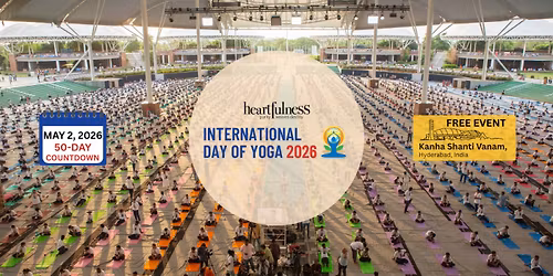 International Day of Yoga 2026 Day 50 Ministry of Ayush Mass Yoga at Kanha Shanti Vanam