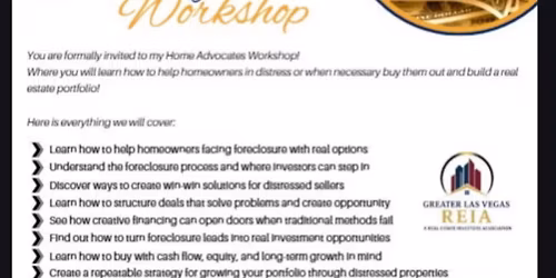 Greater Las Vegas REIA Saturday Workshop
