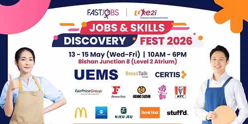 Jobs & Skills Discovery Fest 2026 @ Bishan, Junction 8 (Level 2 Atrium)