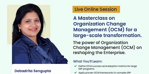 Live Online Masterclass on OCM for Business Transformation - IMT CDL