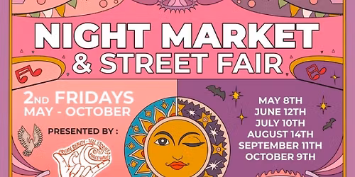 NIGHT MARKET & Street Fair (Monthly) - Vendor Faire, Music Festival, Immersive Art Experience