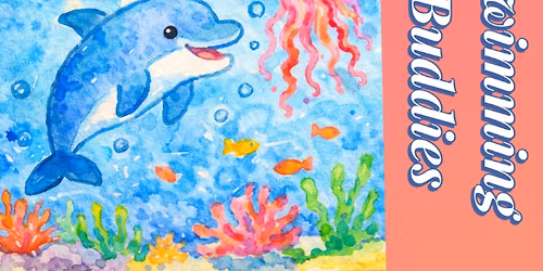 Cosmic Creators Youth Art Discovery Program (Ages 4-11) - Swimming Buddies Acrylic