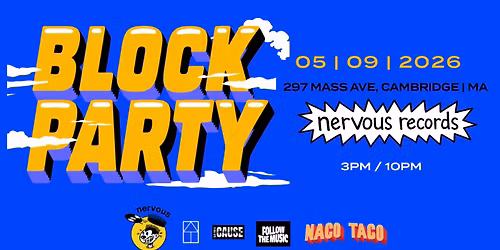 Nervous Records Block Party: Open Air House Music in Cambridge