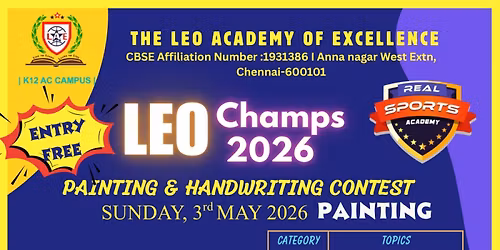 LEO CHAMPS 2026 DRAWING & HANDWRITING COMPETITION