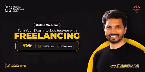 Turn Your Skills Into Income with Freelancing \u2013 Online Webinar