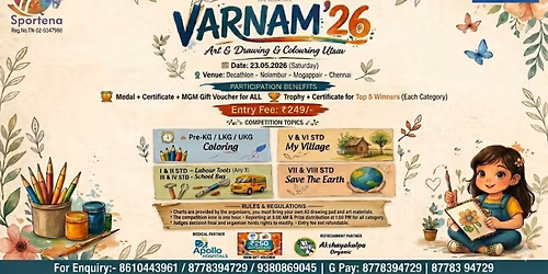 VARNAM 2026 - DRAWING & COLORING COMPETITION