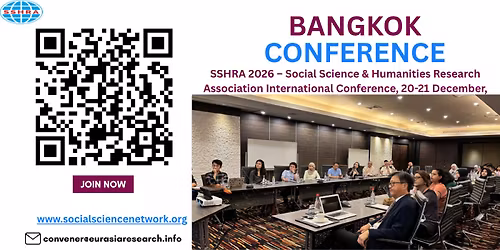 SSHRA 2026 Social Science & Humanities Research Association International Conference, 20-21 Dec