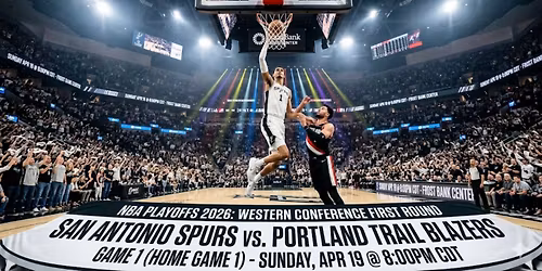 NBA Playoffs Round 1: San Antonio Spurs vs. Portland Trail Blazers (Game 1, Home Game 1) 