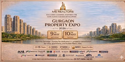 Gurgaon property weekend \u2014 all types, 1:1 consult (May 9-10)
