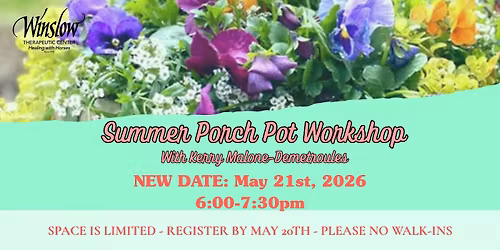 Summer Porch Pot Workshop