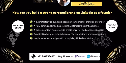 How can you build a strong personal brand on LinkedIn as a founder