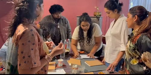 Leather Journal making + Dinner