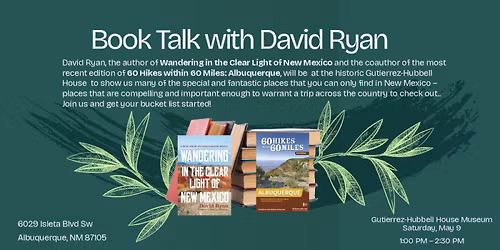 Book Talk with David Ryan