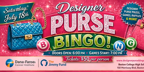 Designer Purse Bingo for Dana-Farber Cancer Institute