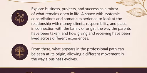 Business, Success & Personal Realization (Online Experience)