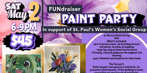 May 2-St Pauls United Church FUNdraiser Paint Party