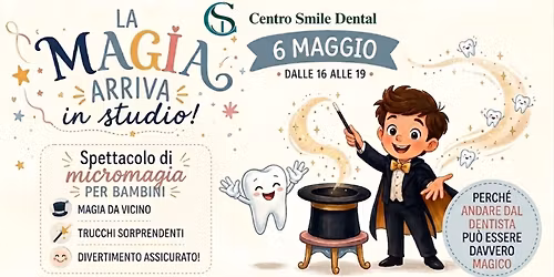 Il Centro Smile Dental accoglie il Mago Sas\u00e0: un evento unico per i bambini