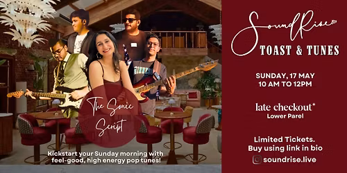 Toast & Tunes at Late Checkout | 17th May | 10am