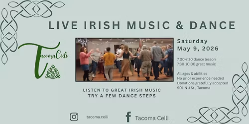 Live Irish Music & Dancing: Tacoma Ceili