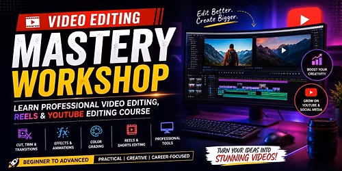 Video Editing Mastery Workshop | Learn Professional Video Editing, Reels & YouTube Editing Course