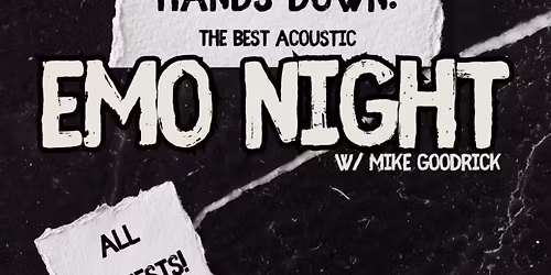 Hands Down: The Best Acoustic Emo Night 