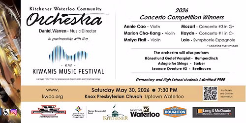 \ud83c\udfbb Celebrate Young Talent with the KW Community Orchestra \u2013 May 30
