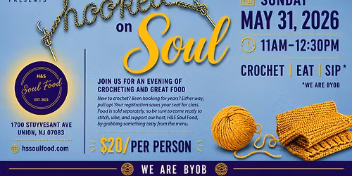 Hooked on Soul - Crochet, Eat, and Sip - 5\/31