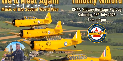 Timothy Wilford at Canadian Harvard Aircraft Association, WWII Music Show
