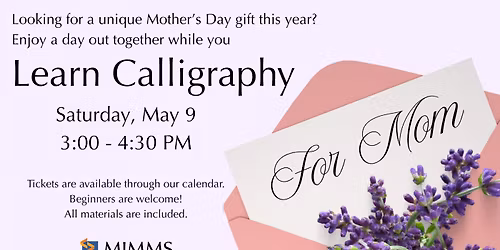 Modern Calligraphy for Beginners at Mimms Museum
