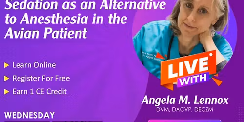 Sedation as an Alternative to Anesthesia in the Avian Patient