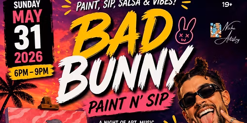 Bad Bunny Paint N' Sip