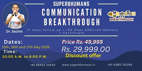 Communication Breakthrough - Speak with confidence + Master ENGLISH 
