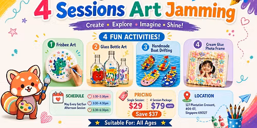 4 Sessions Art Jamming Workshop for Kids