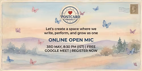 Open Mic by postcard project 