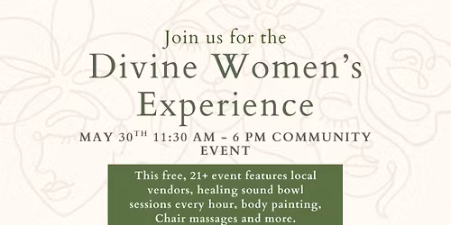 The divine woman experience - community Event - free to attend