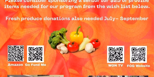 Adopt A Grandparent FREE Farmers Market Program