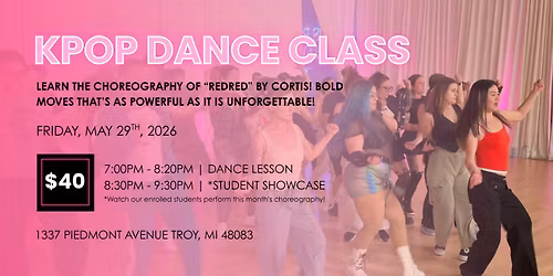 Kpop Dance Class Event