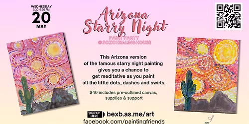 Arizona Starry Night Paint Party