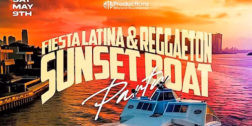 Fiesta Latina & Reggaeton Sunset Boat Party NYC at Cabana Yacht