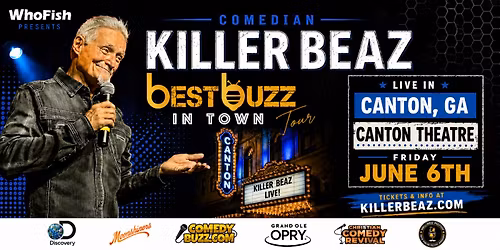 Comedian Killer Beaz Brings the \u201cBest Buzz In Town\u201d Tour to The Canton Theatre